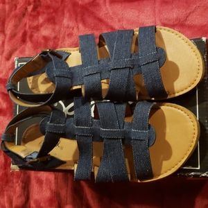 Blue Denim Sandals